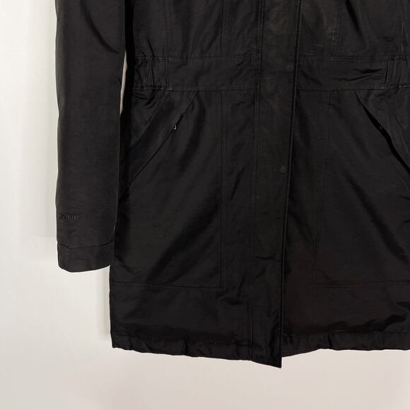 The North Face Womens Small Black Arctic Down Parka Jacket Faux Fur Hood Winter - Picture 4 of 15